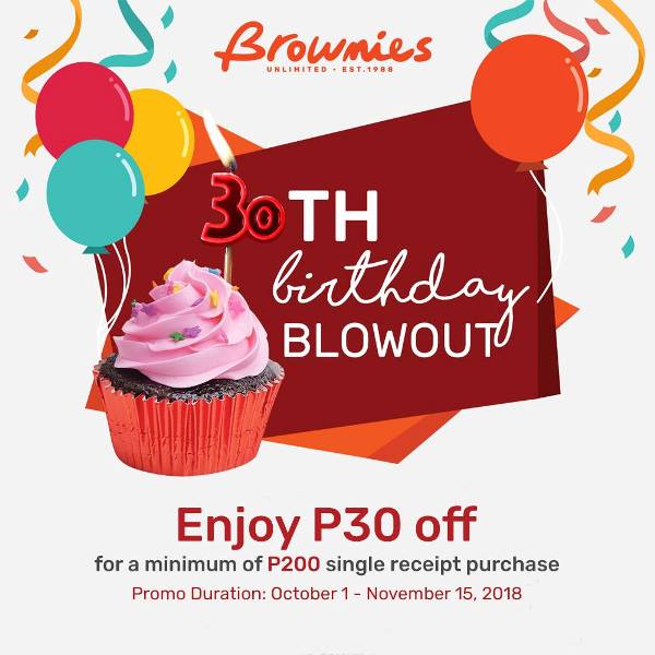 Brownies Unlimited 30th Birthday Blowout!