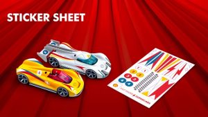 Shell Saltwater Supercars Sticker Sheet - New Toy Concept and Racing Experience