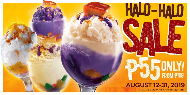 Kuya J Halo-halo sale at P55 only