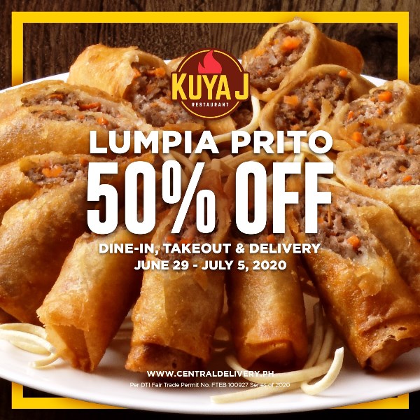 Kuya J Lumpia Prito on 50% Off