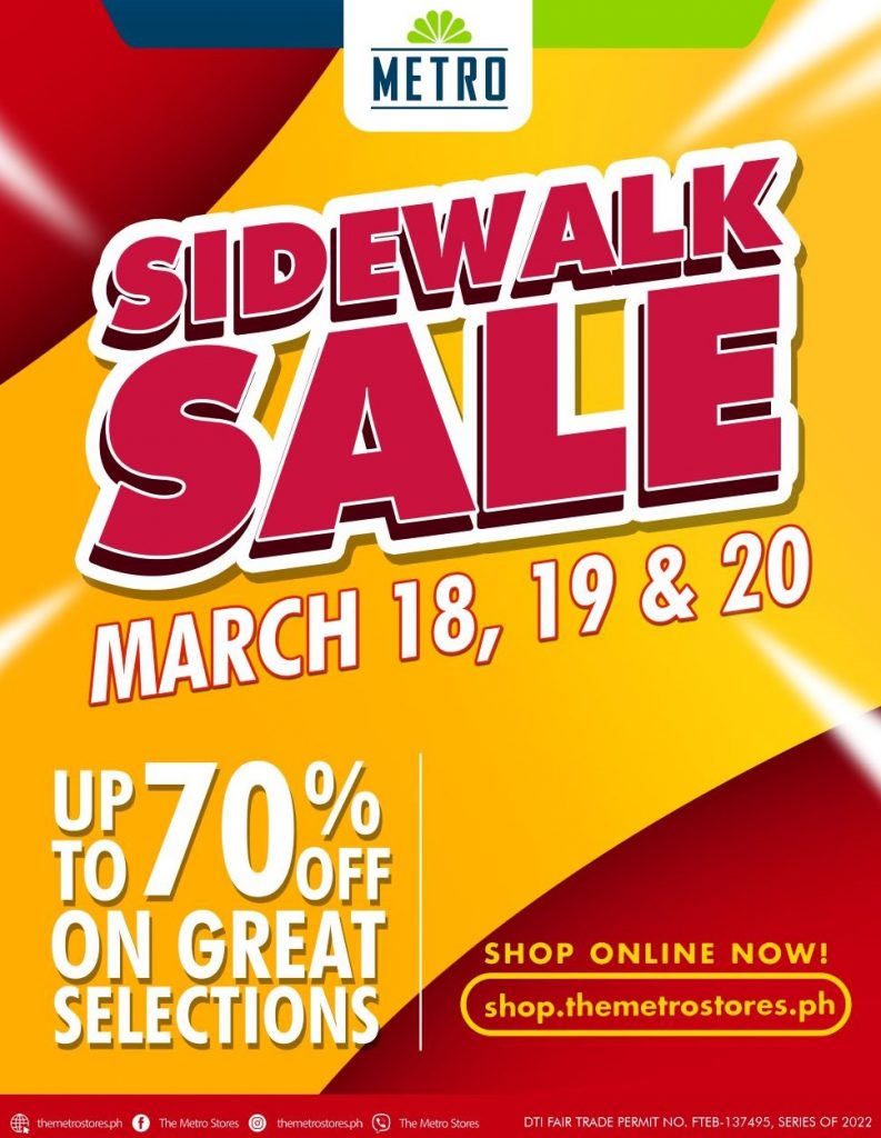The Metro Stores Sidewalk Sale