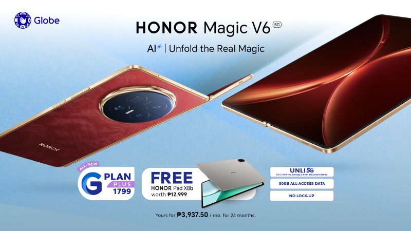 HONOR Magic V6 Available First at Globe Stores Nationwide